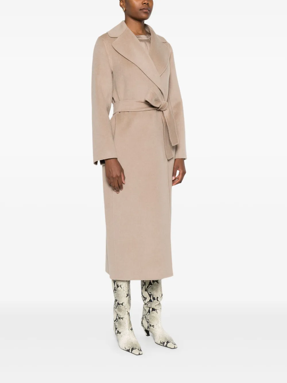 'S Max Mara Jas met ceintuur Beige