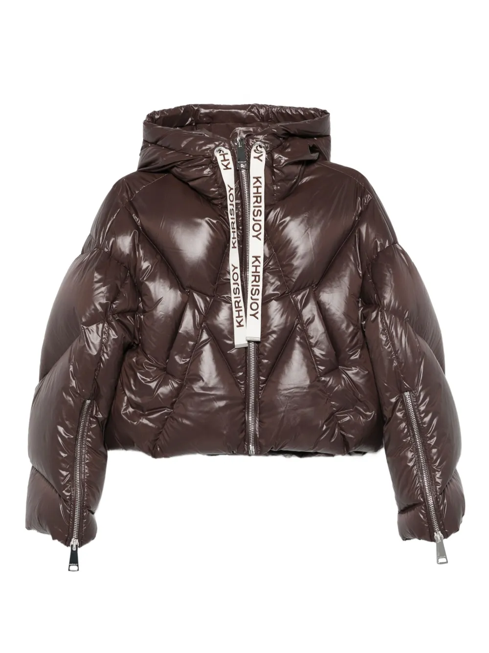 Khrisjoy quilted hooded jacket | Brown | Image 1