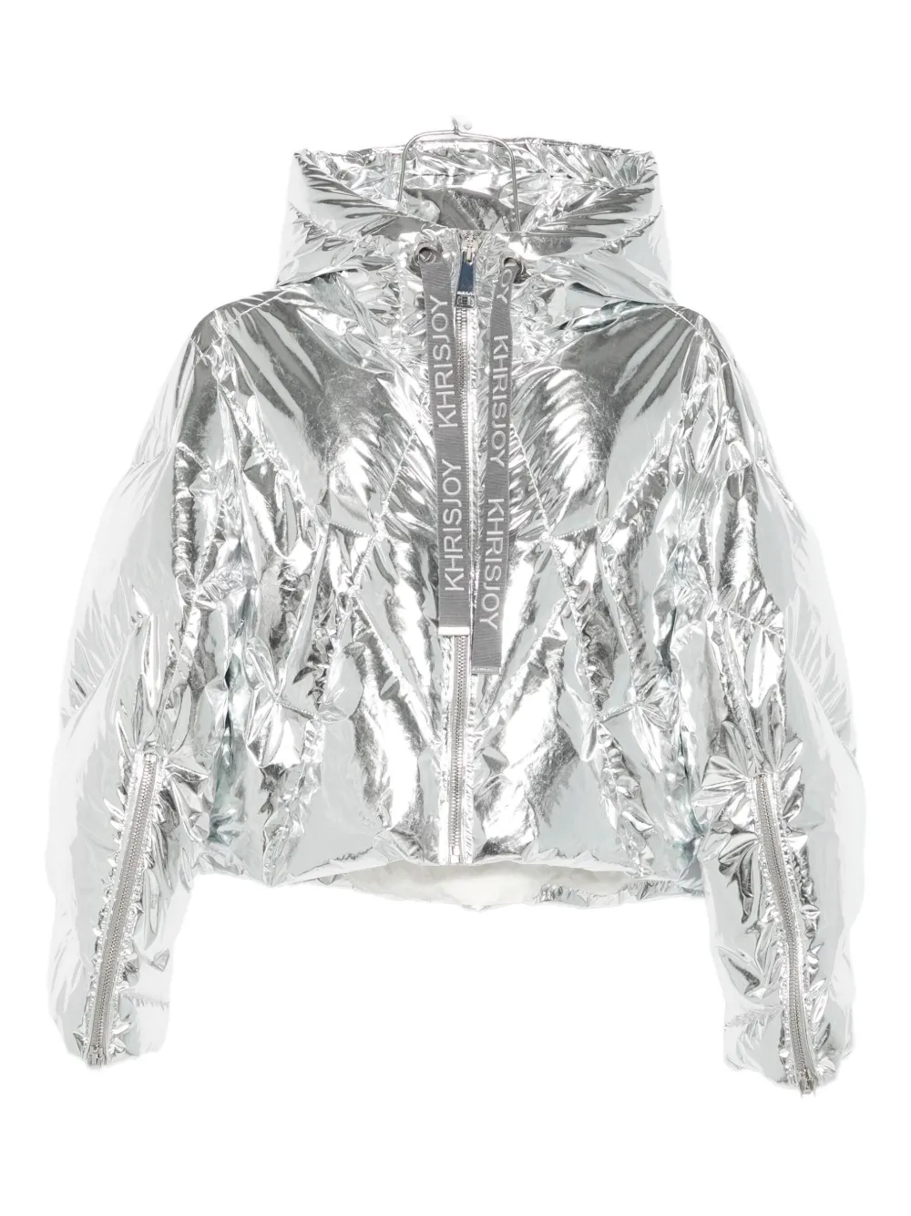 Khrisjoy Long-sleeved Down Jacket In Gray