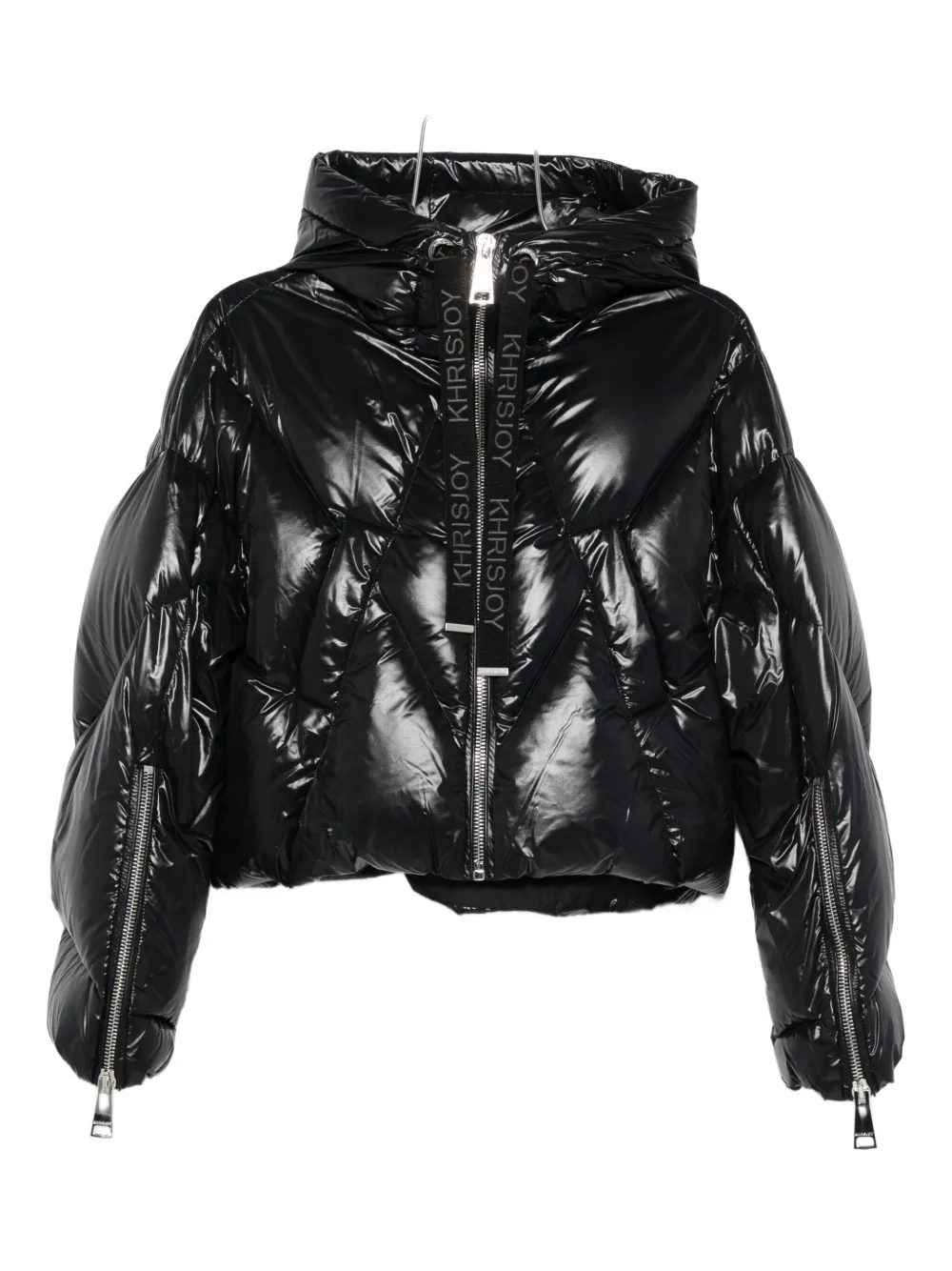 Khrisjoy Quilted-hooded Puffer Jacket In Black