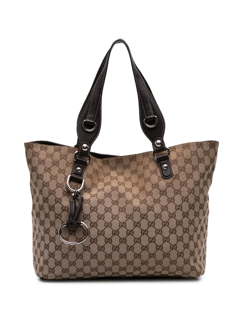 Gucci Pre-Owned 2016-2025 GG Canvas Icon Bit tote bag - ブラウン Gucci Pre-Owned 2016-2025 GG Canvas Icon Bit tote bag - ブラウン