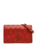 Saint Laurent Pre-Owned 2019 Diamond Quilted Lambskin Angie Chain Bag crossbody bag - Red