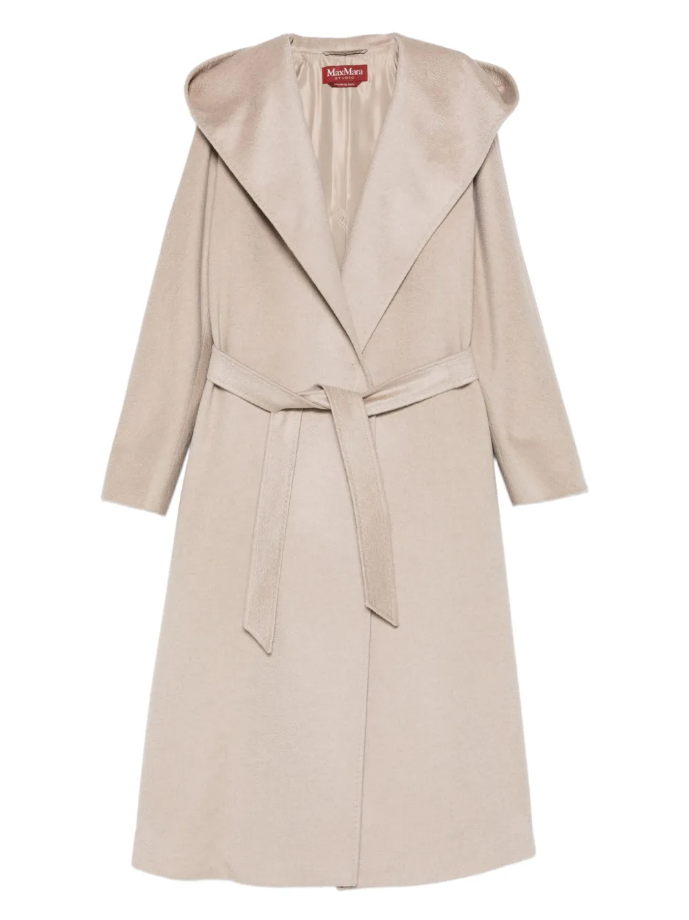 Max Mara hooded belted coat | Neutrals | Image 1