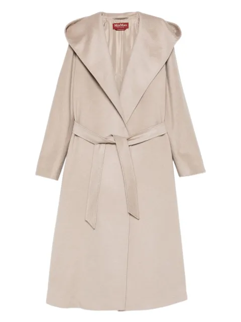 Max Mara abrigo con cinturón y capucha