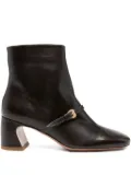 A.Bocca buckle-strap boots - Brown