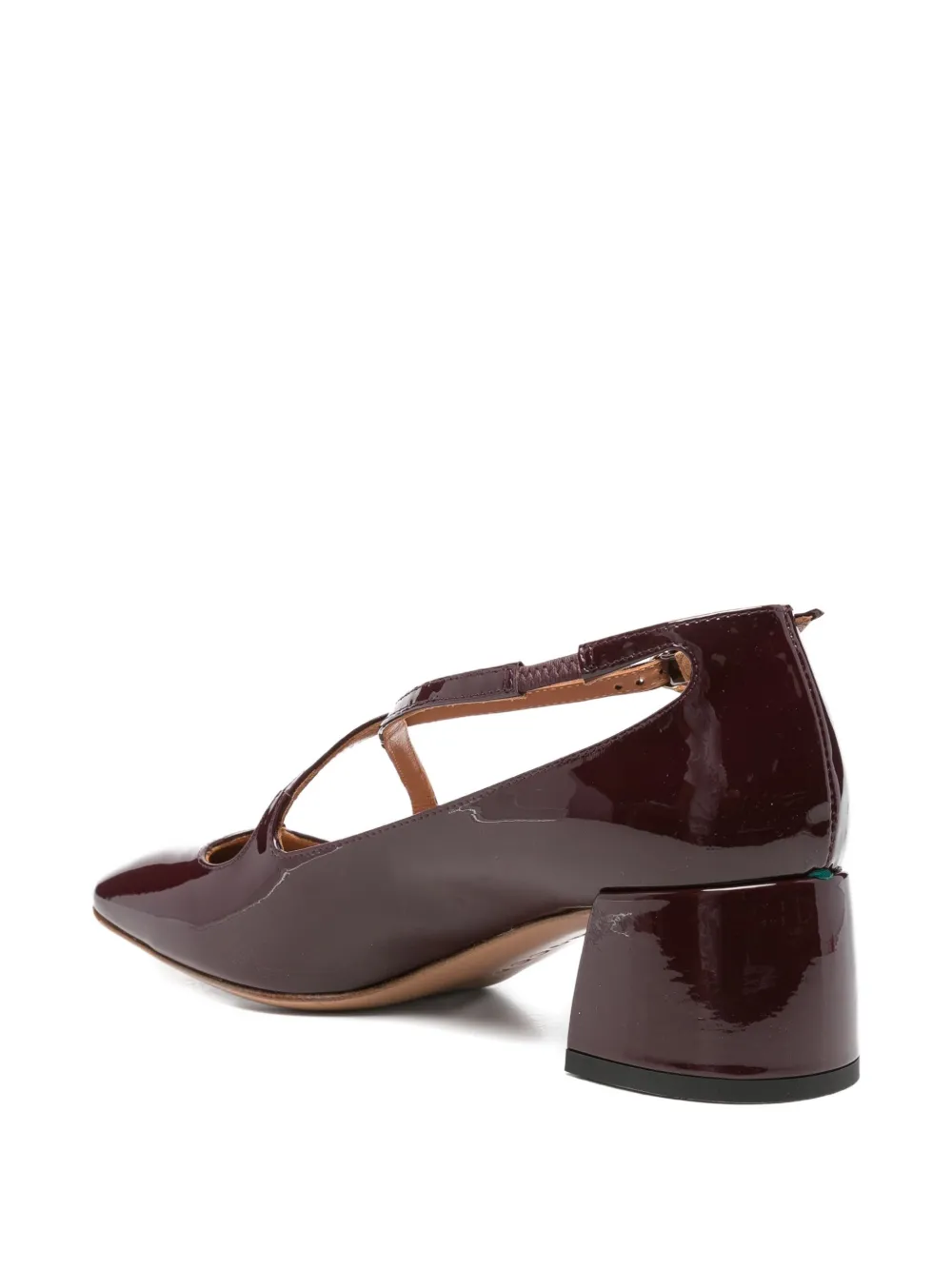 A.Bocca Two for Love cross-strap pumps Red
