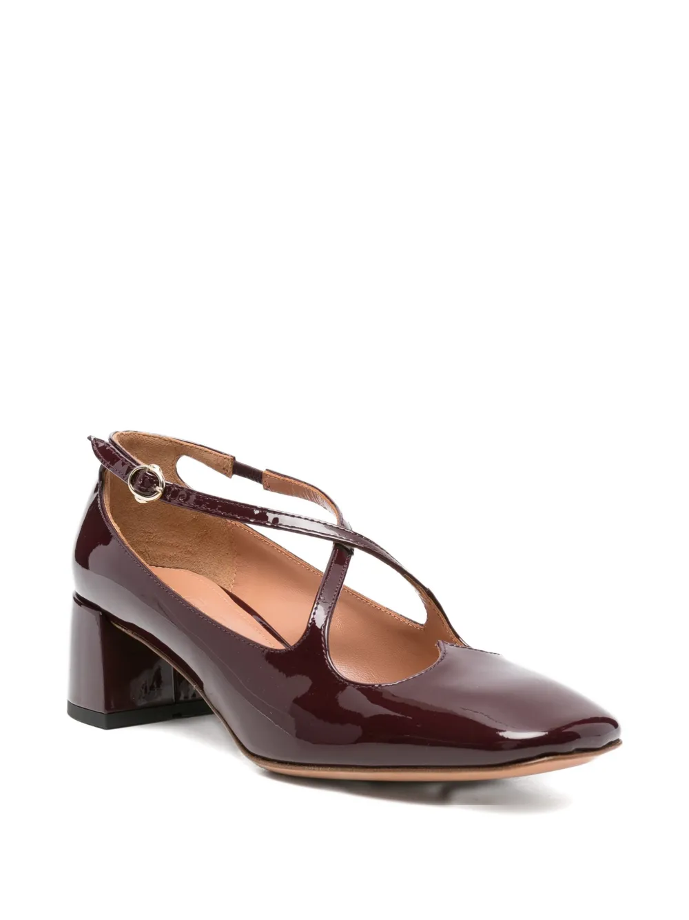 A.Bocca Two for Love cross-strap pumps Red
