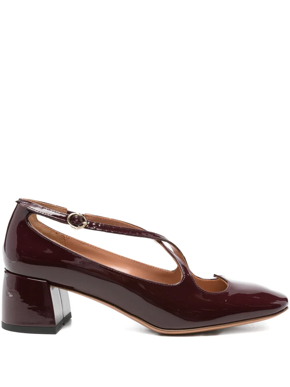 A.Bocca Two for Love cross-strap pumps Red