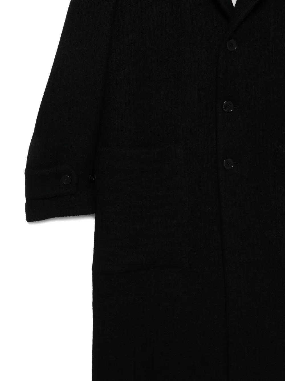 Barena Venezia Buttoned Single-breasted Coat In Black