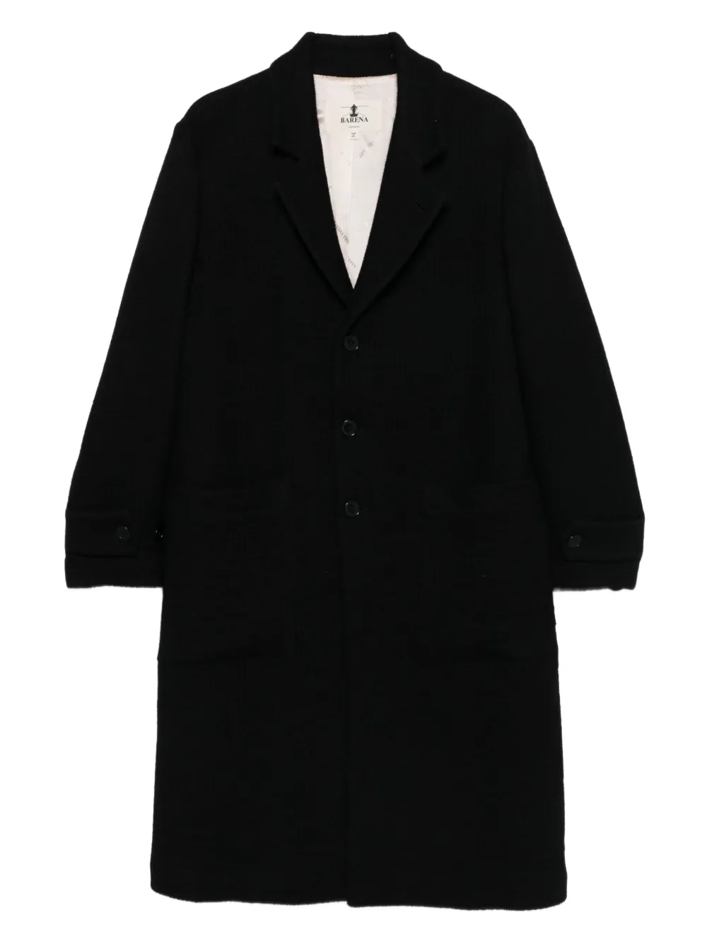 Barena Venezia Buttoned Single-breasted Coat In Black