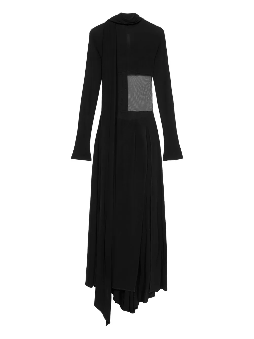 Blumarine mesh-insert dress - ブラック Blumarine mesh-insert dress - ブラック