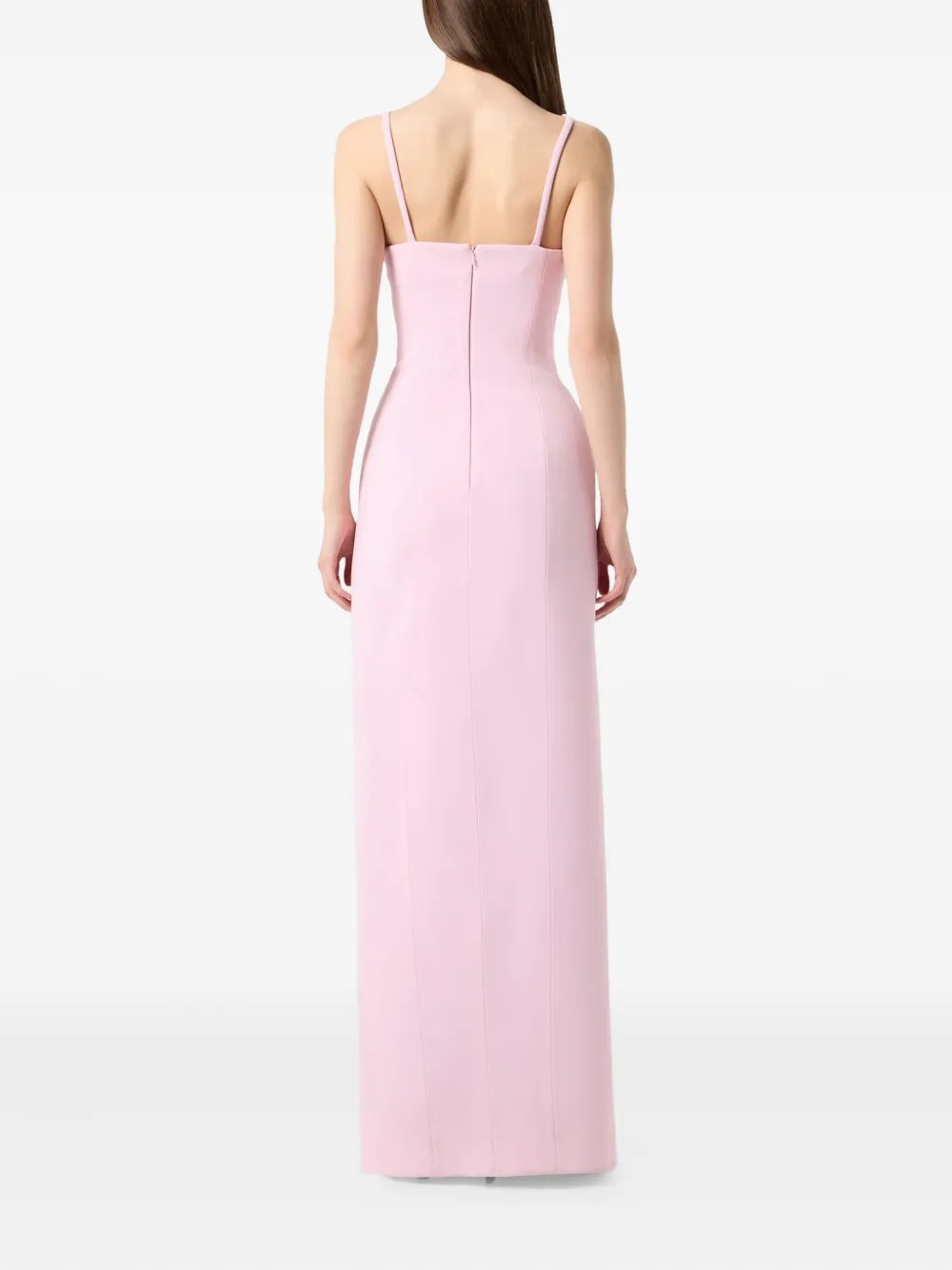 Blumarine Crystal-embellished Maxi Dress In Pink