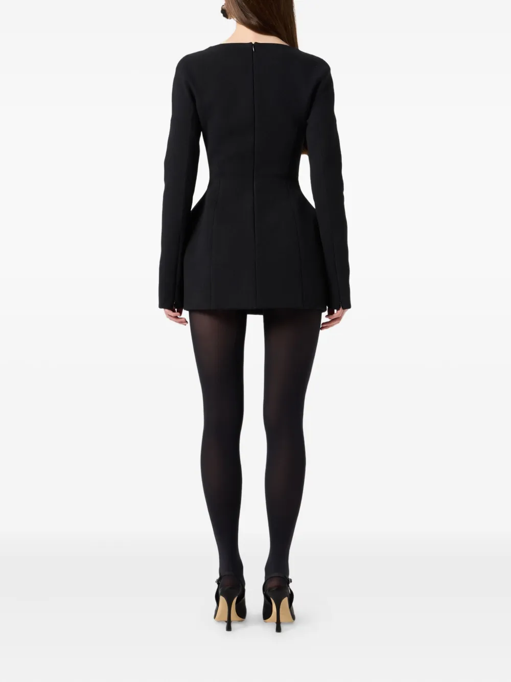 Blumarine Verfraaide mini-jurk Zwart