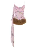 Blumarine floral-print mini dress - Pink