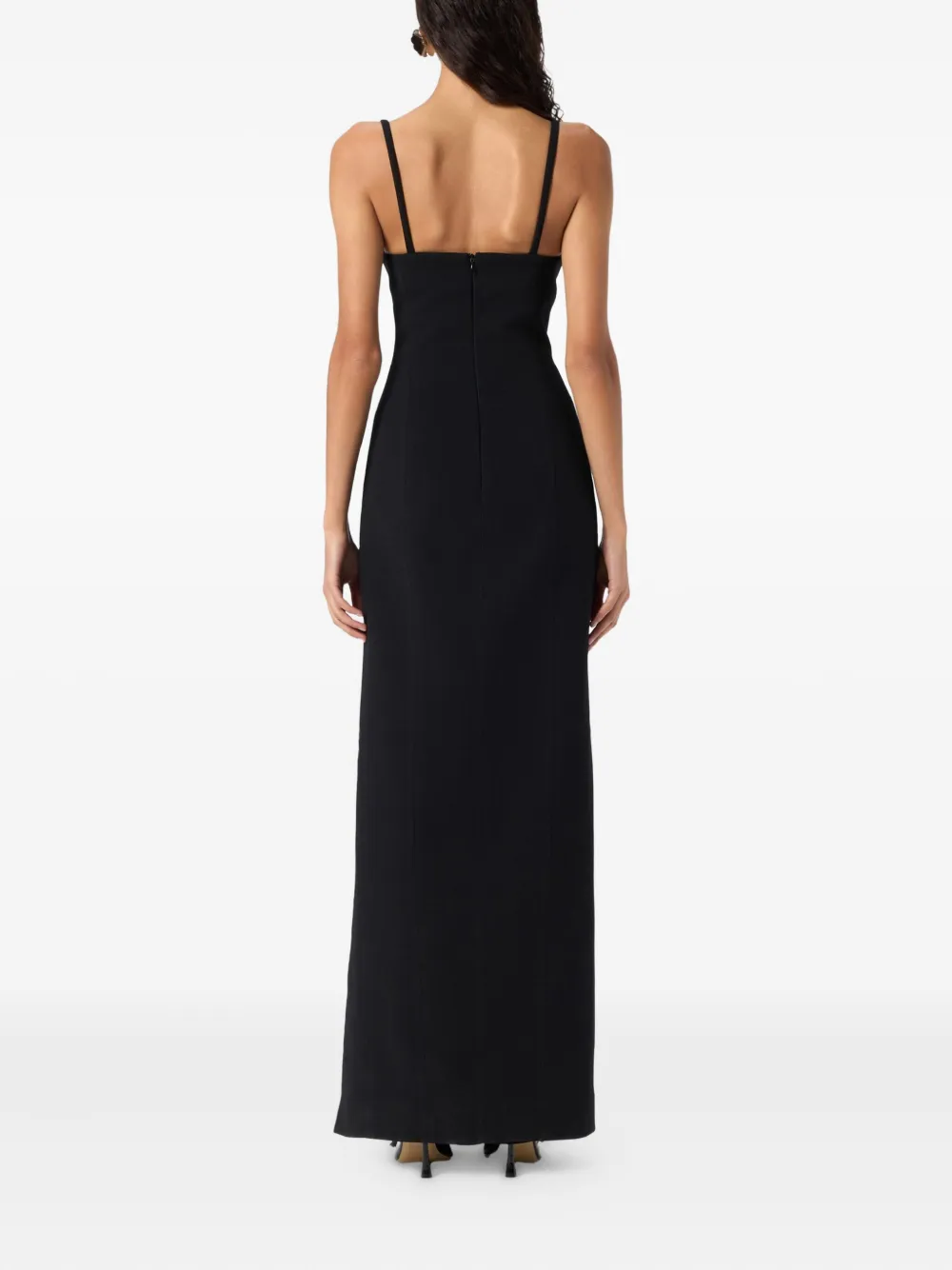 Blumarine Crystal-embellished Maxi Dress In Black