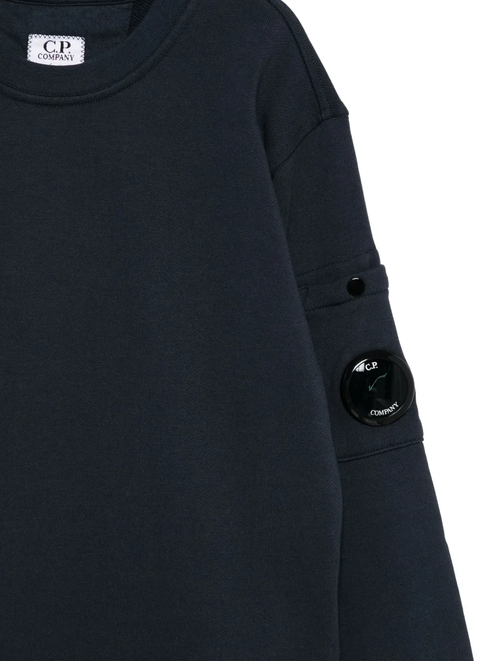 C.p. Company Lens-pocket Sweatshirt In Blue
