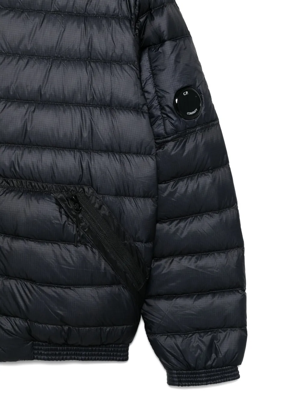 C.P. Company Kids Gewatteerd jack met capuchon Blauw