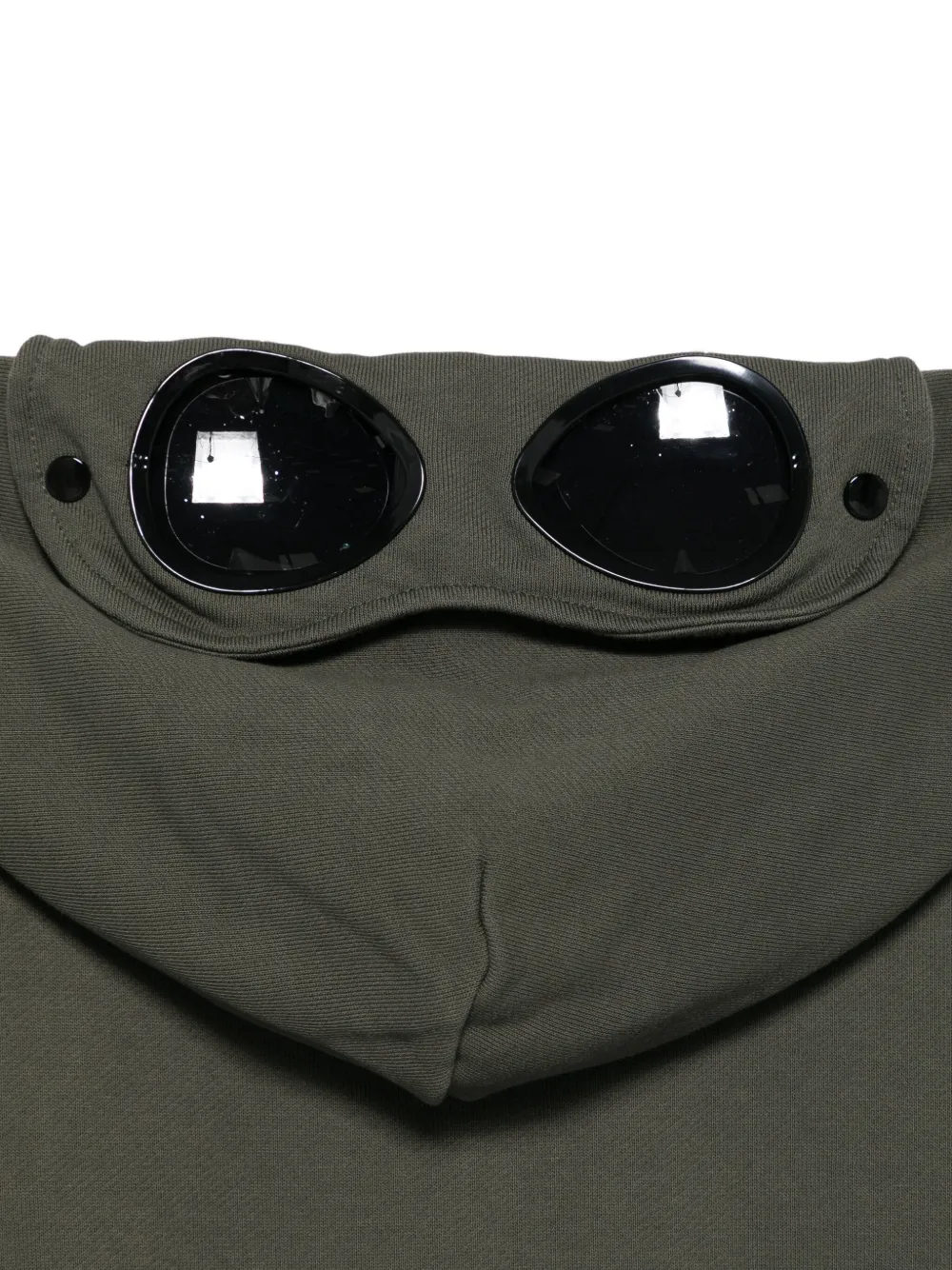 C.P. Company Kids Top met capuchon en goggle detail Groen