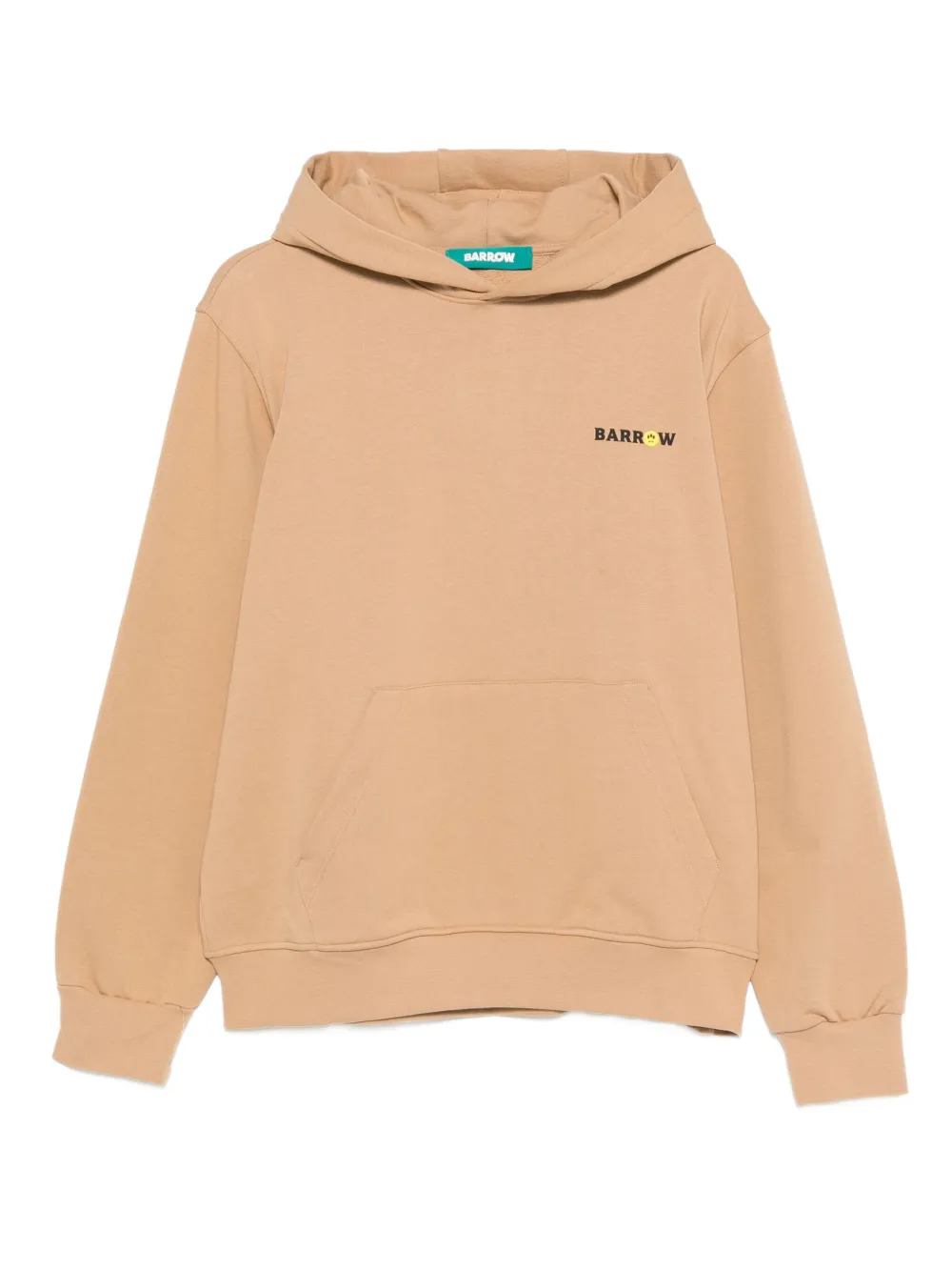 BARROW logo-print kangaroo-pocket hoodie | Brown | Image 1