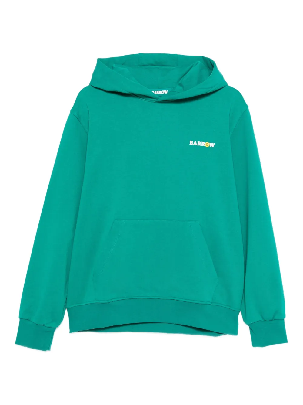 BARROW logo-print hoodie | Green | Image 1