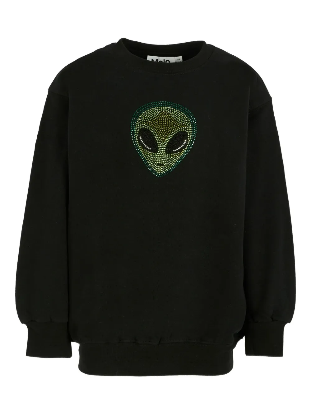 Molo sudadera con aplique de cabeza de alien | negro | Image 1