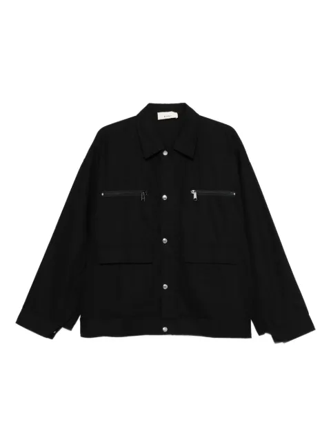 6397 button-fastening zip-pocket jacket