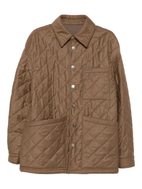 Ferragamo quilted diamond-pattern jacket