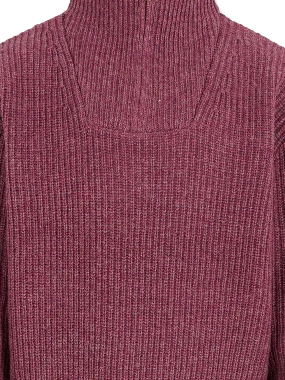 Molo Turtlteneck Ribbed Sweater In Burgundy