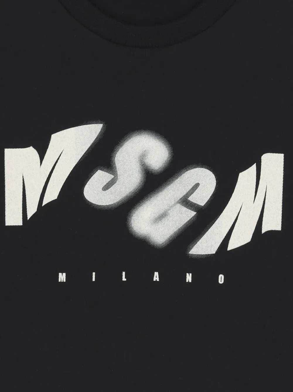 Msgm Logo-print T-shirt In Black
