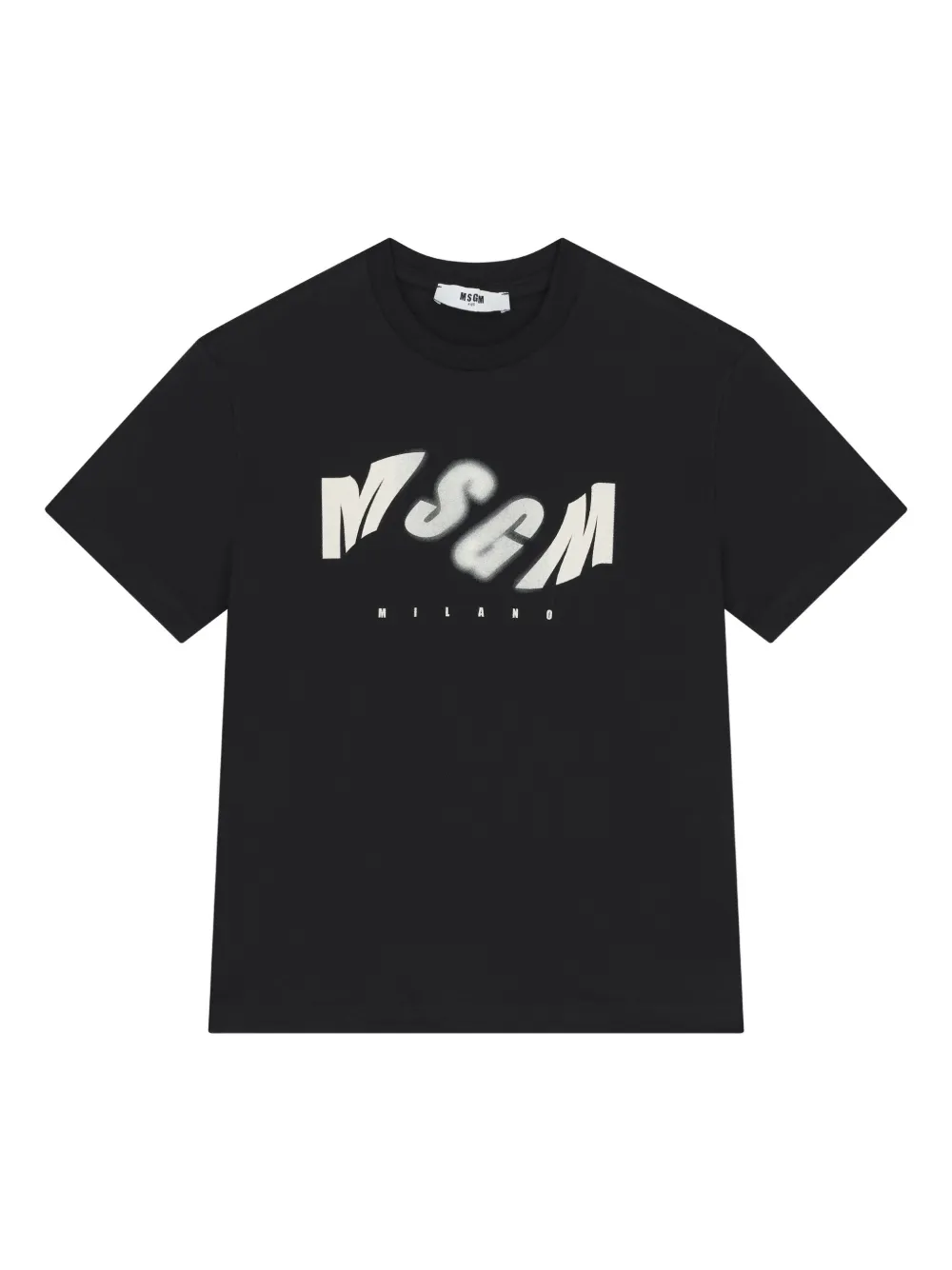 MSGM Kids logo-print T-shirt | Black | Image 1
