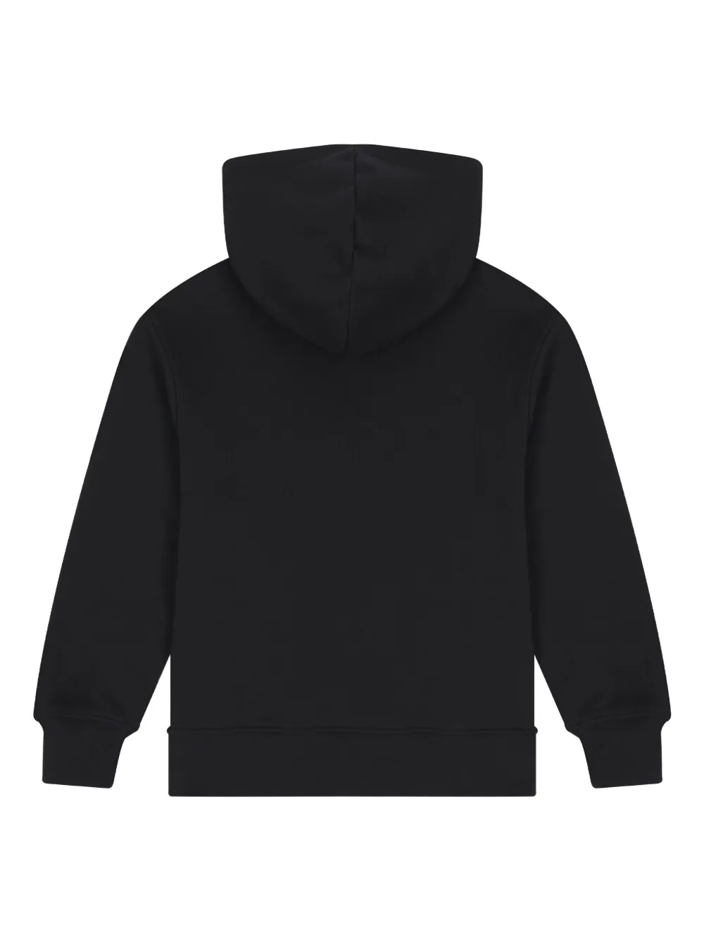 Msgm Logo-print Hooded Top In Black