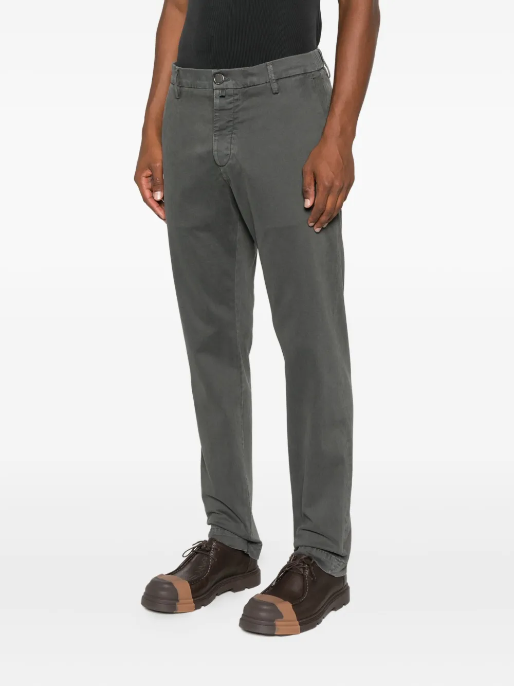 Jacob Cohën Broek met knoopsluiting Grijs