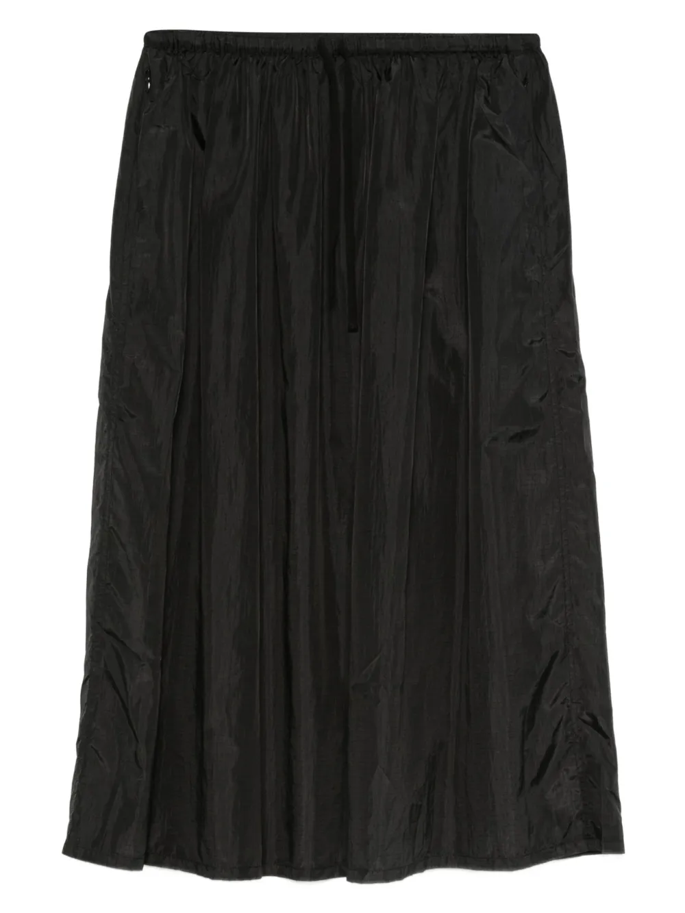 6397 drawstring elastic-waist skirt | Black | Image 1