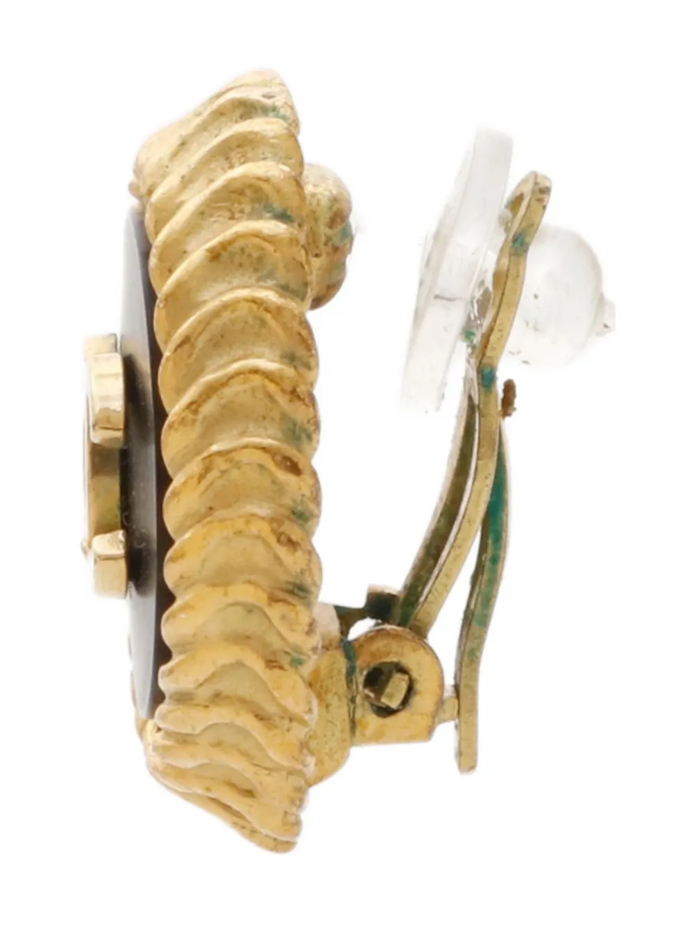 CHANEL Pre-Owned 1995 CC Mark clip-on earrings | Image 2