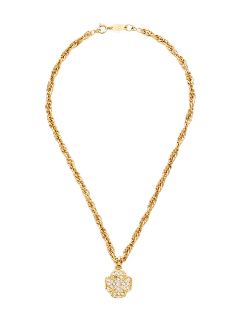 CHANEL Pre-Owned 1970-1980 Camellia necklace | Gold | Image 1