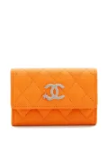 CHANEL Pre-Owned 2020s CC-logo leather wallet - Orange