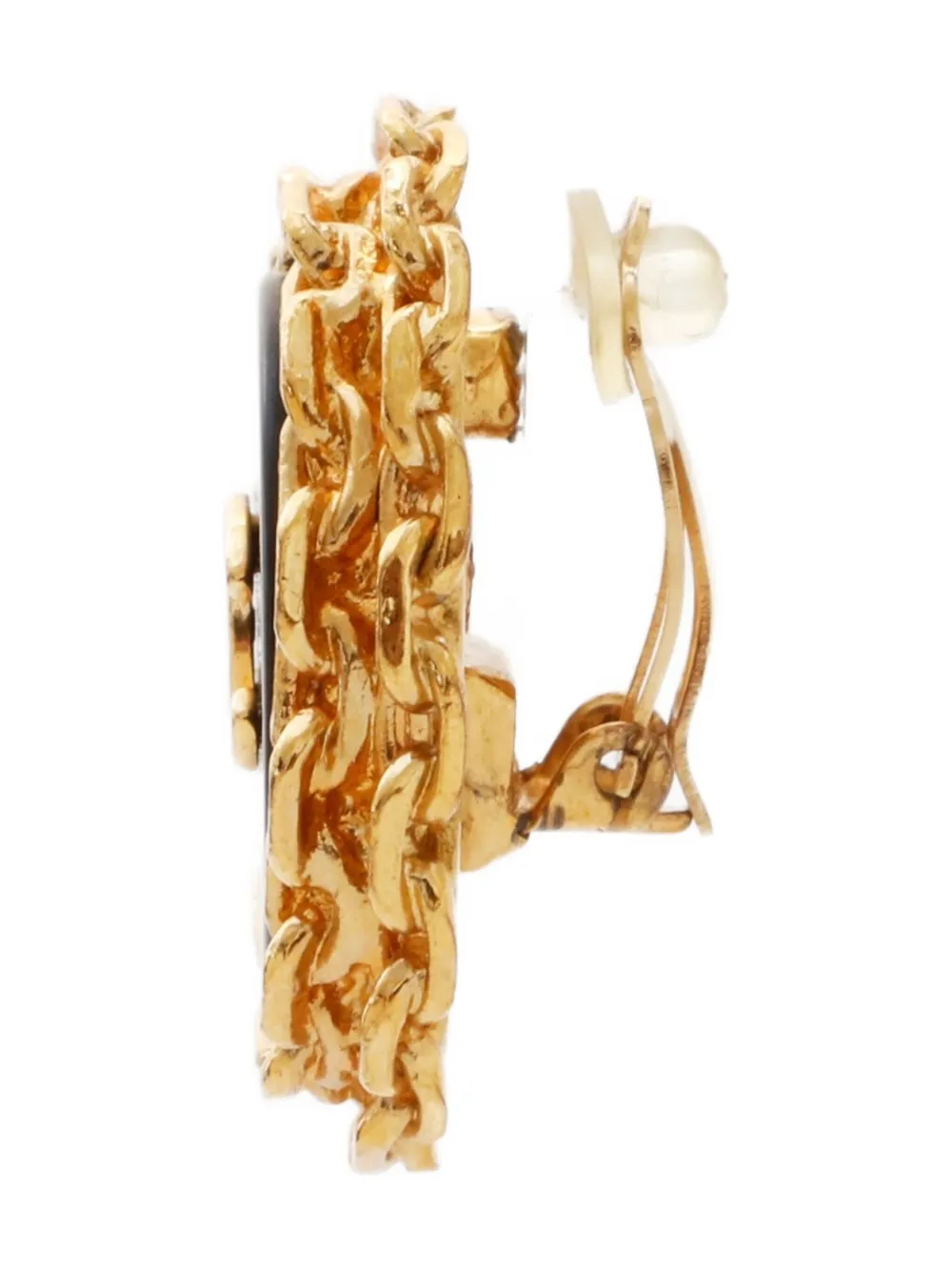 CHANEL Pre-Owned 1994 CC Mark clip-on earrings | Image 2