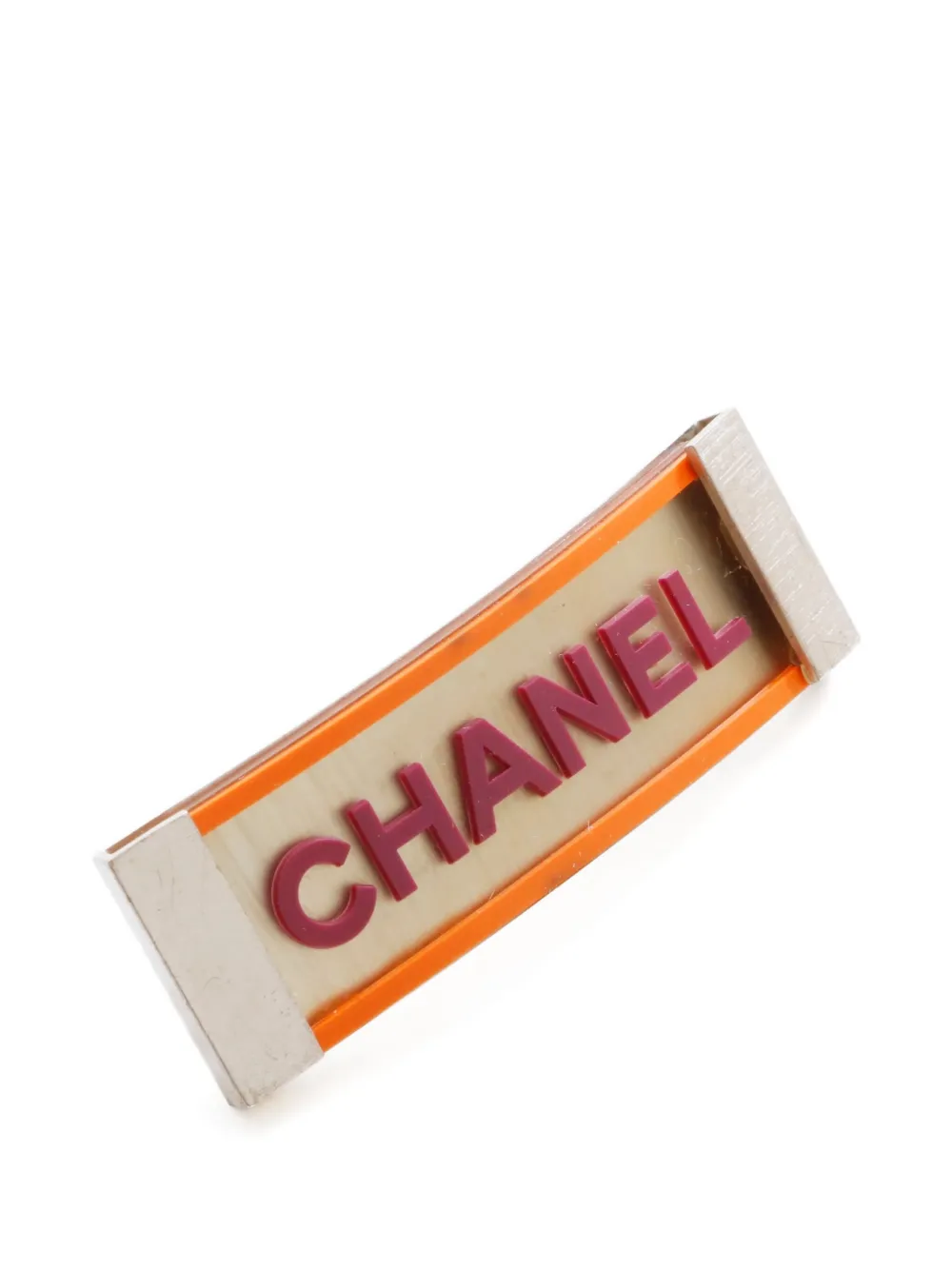 CHANEL Pre-Owned 2001 logo hair clip | Image 2