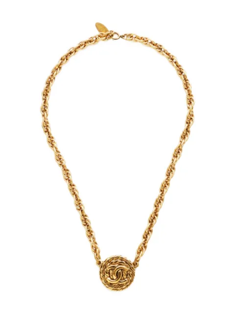 CHANEL Pre-Owned 1970-1980s CC Mark rope-chain necklace