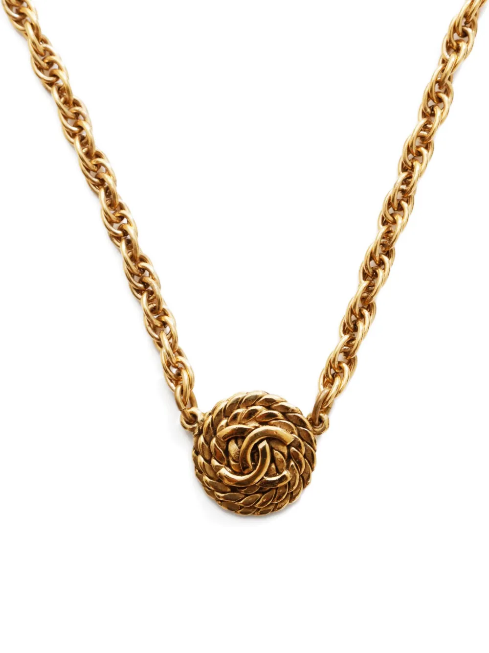 CHANEL Pre-Owned 1970-1980s CC Mark rope-chain necklace | Image 2