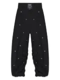 MSGM Kids crystal-embellished joggers - Black