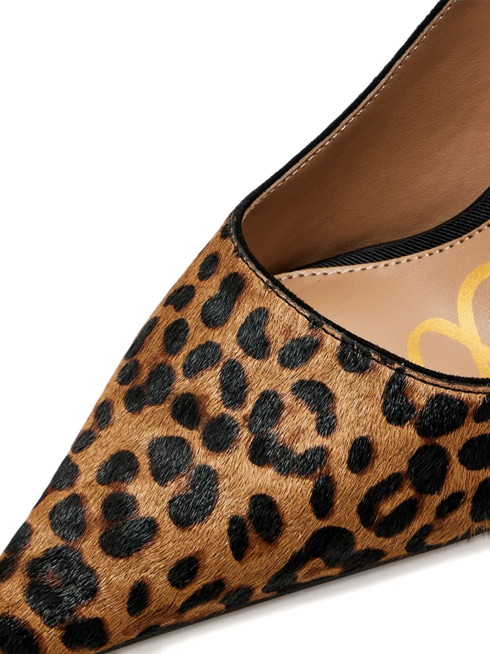 Sam Edelman Bianka Slingback Pump Granada Tan Leopard Leather In Brown
