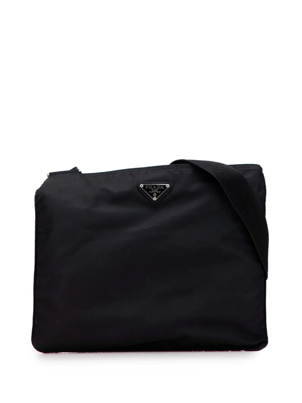 Prada Pre-Owned 2000-2013 Tessuto Zip Top crossbody bag - ブラック Prada Pre-Owned 2000-2013 Tessuto Zip Top crossbody bag - ブラック