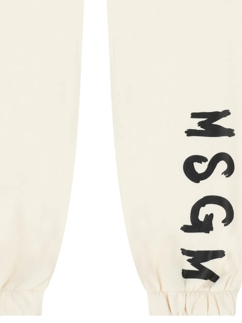 Msgm Logo-print Track Pants In Neutral