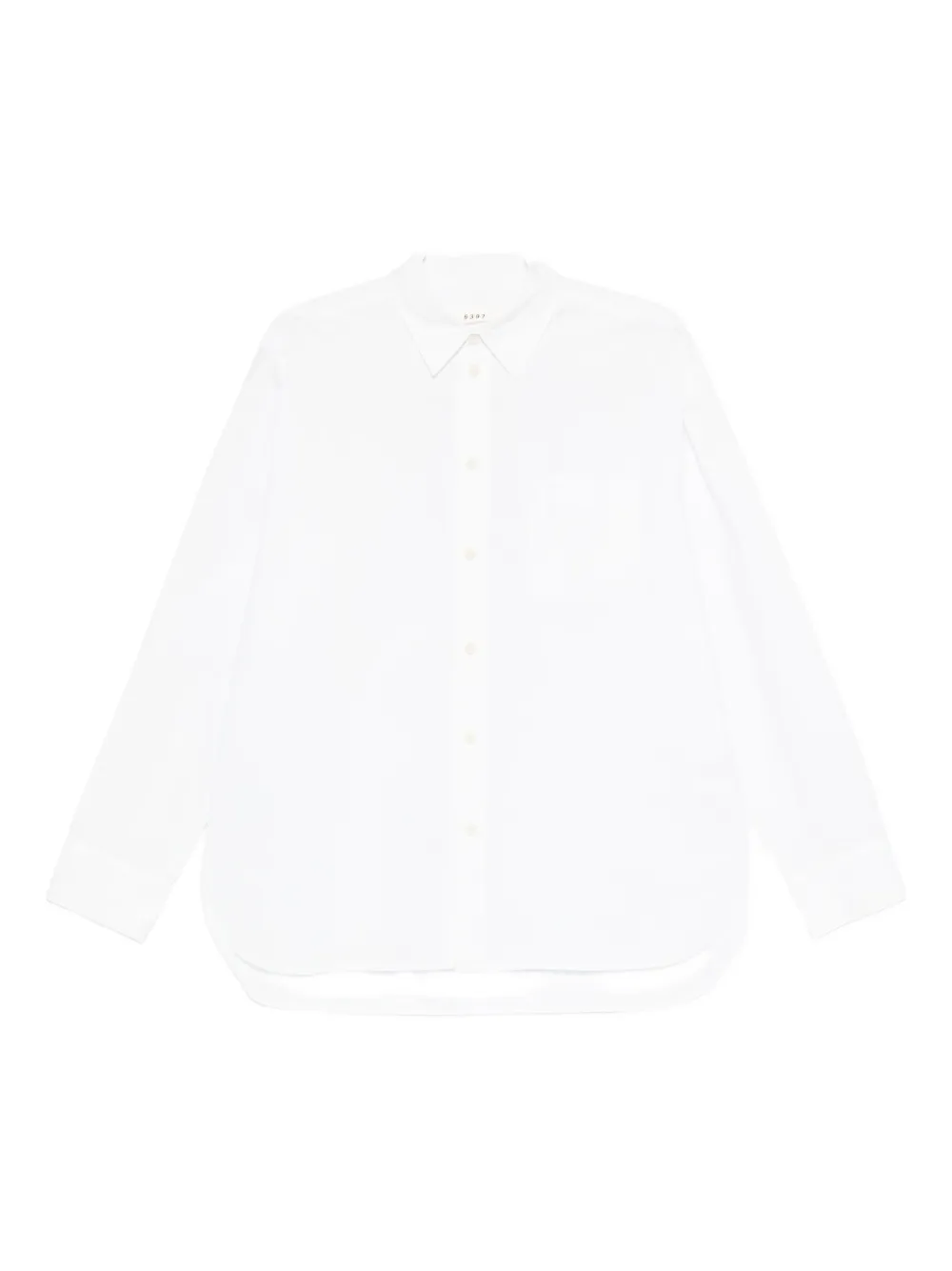6397 Long-sleeve Button-down Shirt In White