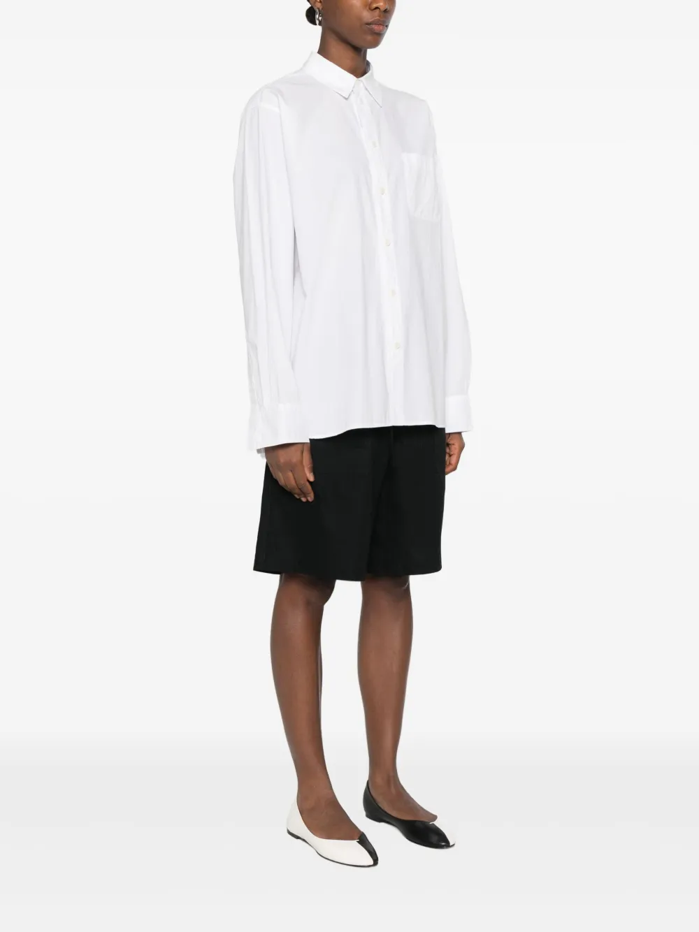 6397 Button-down blouse Wit