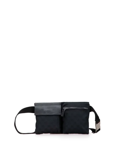 Gucci Pre-Owned 2000-2015 GG Canvas Double Pocket belt bag