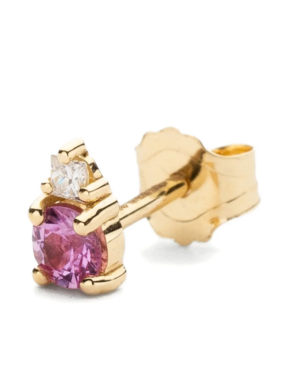 We by WHITEbIRD 18K yellow gold Aurore sapphire and diamond earring | Image 2