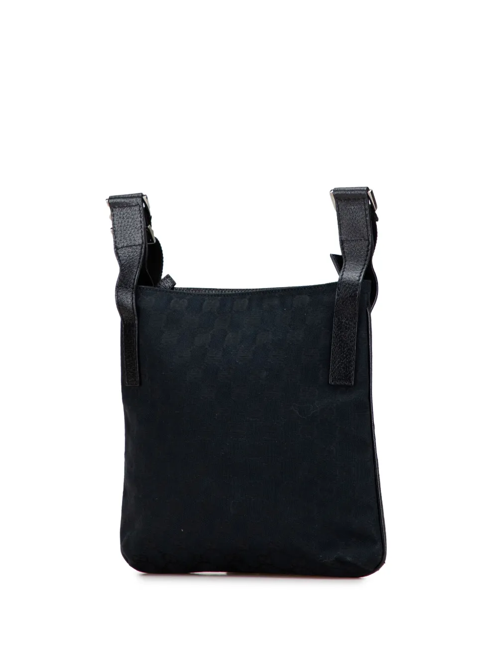 Pre-owned Gucci 2000-2015 Gg Canvas Crossbody Bag In Black