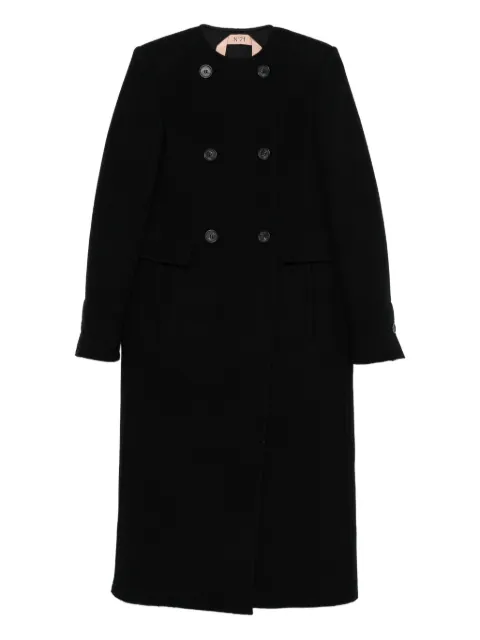 Nº21 double-breasted buttoned coat